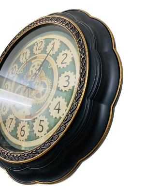 Picture of 51 CM Traditional Wall Clock Round Shape Vintage Fiber Made China Decorative Wall Clock - 51cm
