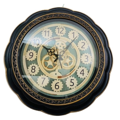 Picture of 51 CM Traditional Wall Clock Round Shape Vintage Fiber Made China Decorative Wall Clock - 51cm