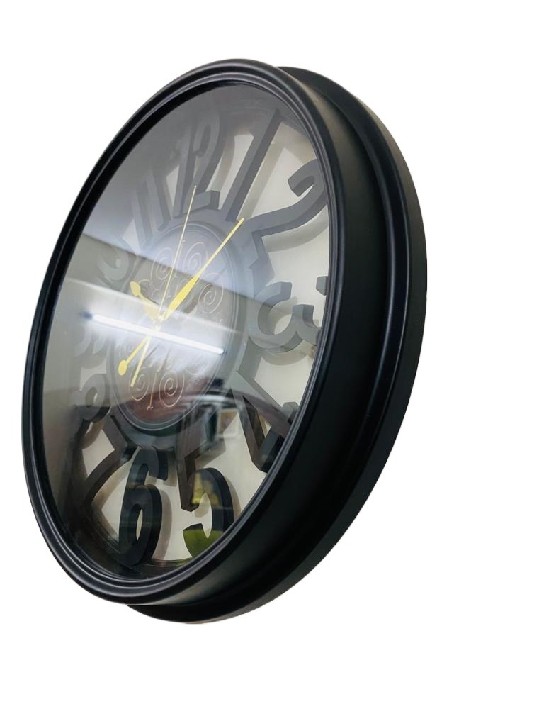 Picture of 41 CM Traditional Wall Clock Round Shape Vintage Fiber Made China Decorative Wall Clock - 41cm