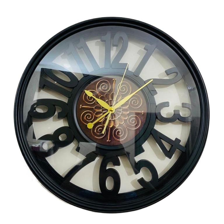 Picture of 41 CM Traditional Wall Clock Round Shape Vintage Fiber Made China Decorative Wall Clock - 41cm