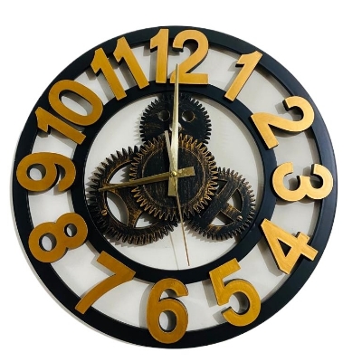 Picture of 60 CM Traditional Wall Clock Round Shape Vintage Fiber Made China Decorative Wall Clock - 60cm (Big Size)