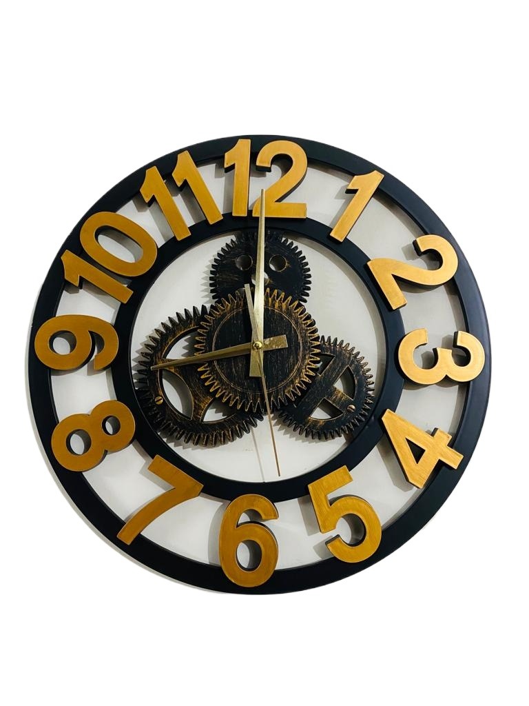 Picture of 60 CM Traditional Wall Clock Round Shape Vintage Fiber Made China Decorative Wall Clock - 60cm (Big Size)