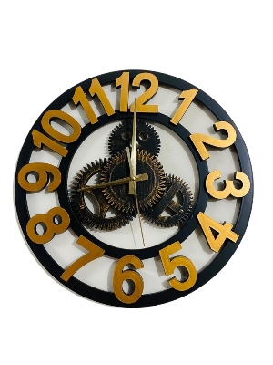 Picture of 60 CM Traditional Wall Clock Round Shape Vintage Fiber Made China Decorative Wall Clock - 60cm (Big Size)