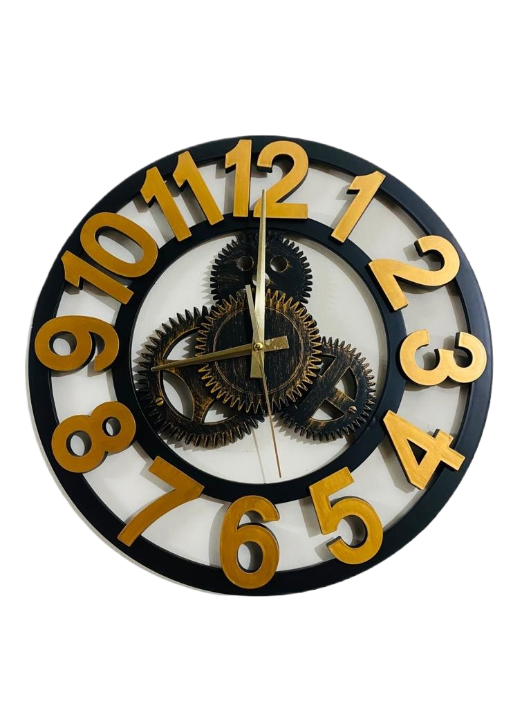 Picture of 40 CM Traditional Wall Clock Round Shape Vintage Fiber Made China Decorative Wall Clock - 40cm