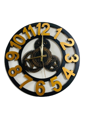 Picture of 40 CM Traditional Wall Clock Round Shape Vintage Fiber Made China Decorative Wall Clock - 40cm