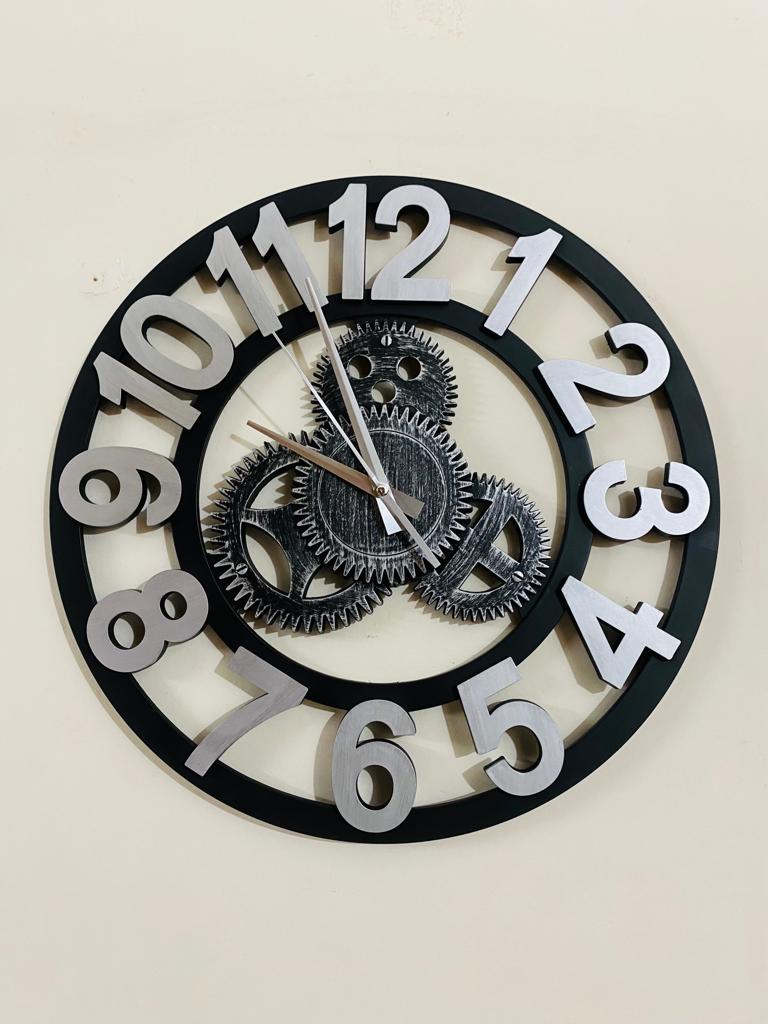 Picture of 60 CM Traditional Wall Clock Round Shape Vintage Fiber Made China Decorative Wall Clock - 60cm (Big Size)