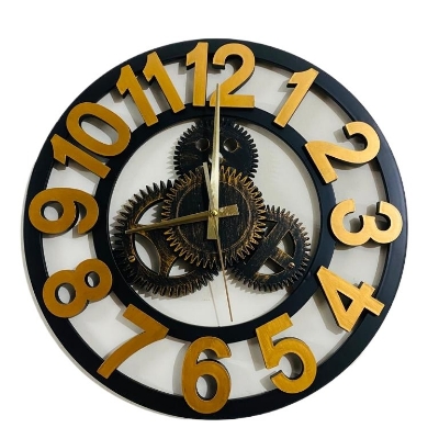 Picture of 60 CM Traditional Wall Clock Round Shape Vintage Fiber Made China Decorative Wall Clock - 60cm (Big Size)
