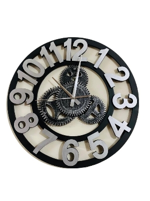 Picture of 40 CM Traditional Wall Clock Round Shape Vintage Fiber Made China Decorative Wall Clock - 40cm