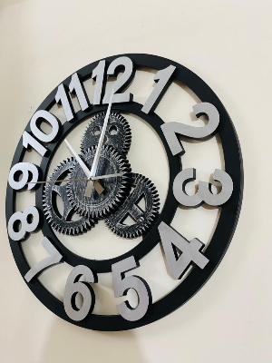 Picture of 40 CM Traditional Wall Clock Round Shape Vintage Fiber Made China Decorative Wall Clock - 40cm