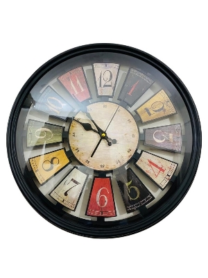 Picture of 41 CM Traditional Wall Clock Round Shape Vintage Fiber Made China Decorative Wall Clock - 41cm