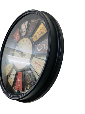 Picture of 41 CM Traditional Wall Clock Round Shape Vintage Fiber Made China Decorative Wall Clock - 41cm