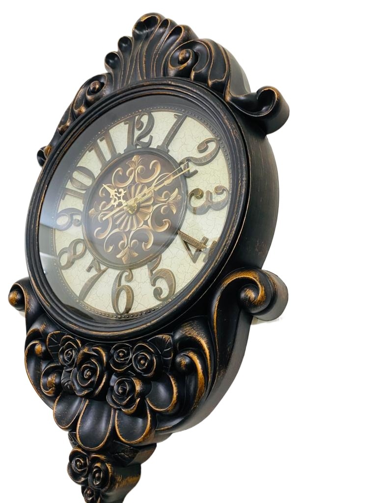 Picture of 60 CM Traditional Wall Clock Oval Shape Vintage Fiber Made China Decorative Wall Clock - 60cm