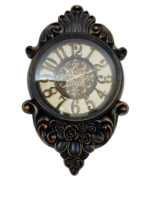 Picture of 60 CM Traditional Wall Clock Oval Shape Vintage Fiber Made China Decorative Wall Clock - 60cm