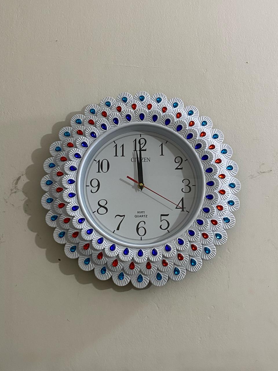Picture of 40 CM Citizen Traditional Wall Clock Round Shape Vintage Fiber Made China Decorative Wall Clock