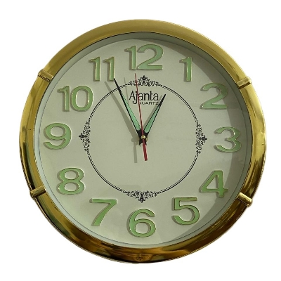Picture of 34 CM Ajanta Radium Traditional Wall Clock Round Shape Vintage Fiber Made China Decorative Wall Clock
