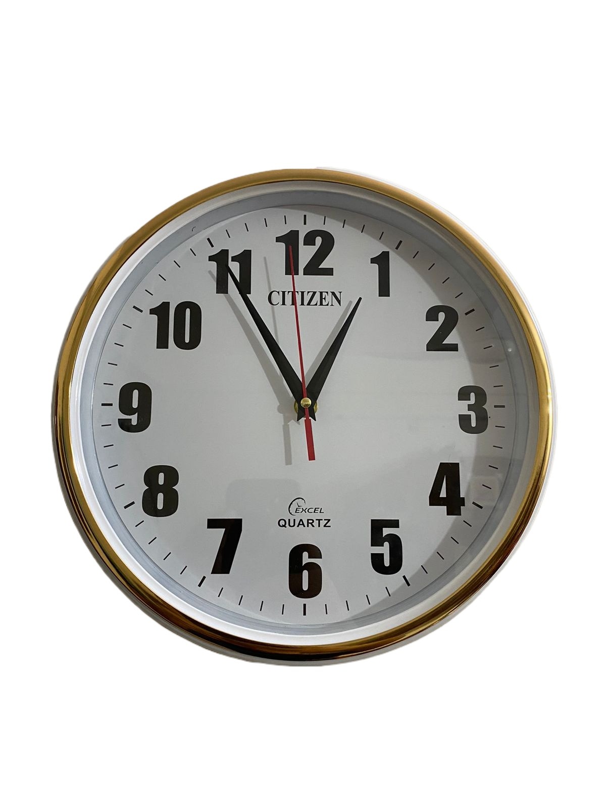 Picture of 29 CM Citizen Traditional Round Wall Clock Vintage Fiber Made Decorative Timepiece