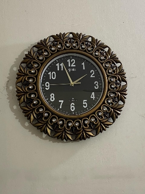 Picture of 45 CM Ajanta Traditional Wall Clock Round Shape Vintage Fiber Made China Decorative Wall Clock