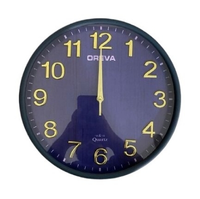 Picture of 31 CM Oreva Traditional Wall Clock Round Shape Vintage Fiber Made China Decorative Wall Clock