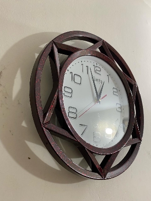 Picture of 38 CM AjantaTraditional Wall Clock Round Shape Vintage Fiber Made China Decorative Wall Clock