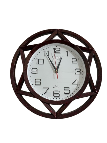 Picture of 38 CM AjantaTraditional Wall Clock Round Shape Vintage Fiber Made China Decorative Wall Clock