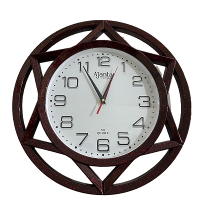 Picture of 38 CM AjantaTraditional Wall Clock Round Shape Vintage Fiber Made China Decorative Wall Clock