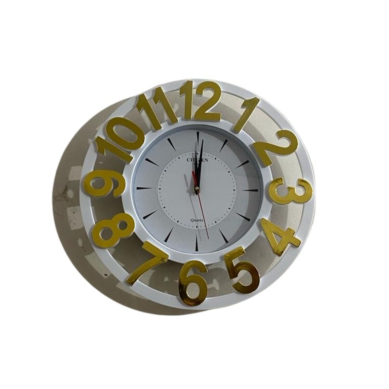 Picture of 43 CM Citizen Traditional Wall Clock Round Shape Vintage Fiber Made China Decorative Wall Clock