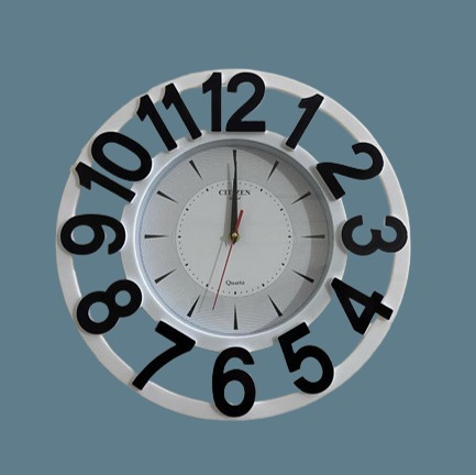 Picture of 43 CM Citizen Traditional Wall Clock Round Shape Vintage Fiber Made China Decorative Wall Clock