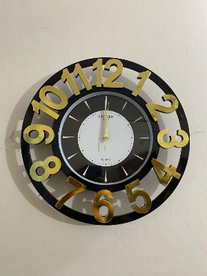 Picture of 43 CM Citizen Traditional Wall Clock Round Shape Vintage Fiber Made China Decorative Wall Clock