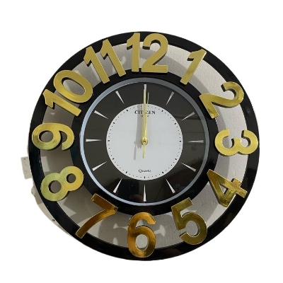 Picture of 43 CM Citizen Traditional Wall Clock Round Shape Vintage Fiber Made China Decorative Wall Clock