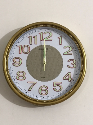 Picture of 40 CM Decorate with Distinction: Ajanta Round Shape Decorative Wall Clock - 45cm of Vintage Charm in Fiber Material
