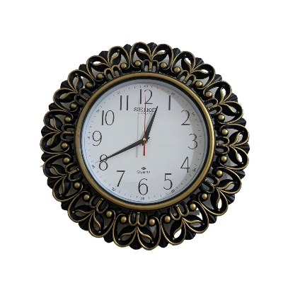 Picture of 45 CM Vintage Fiber Made Seiko Decorative Wall Clock - 45 cm