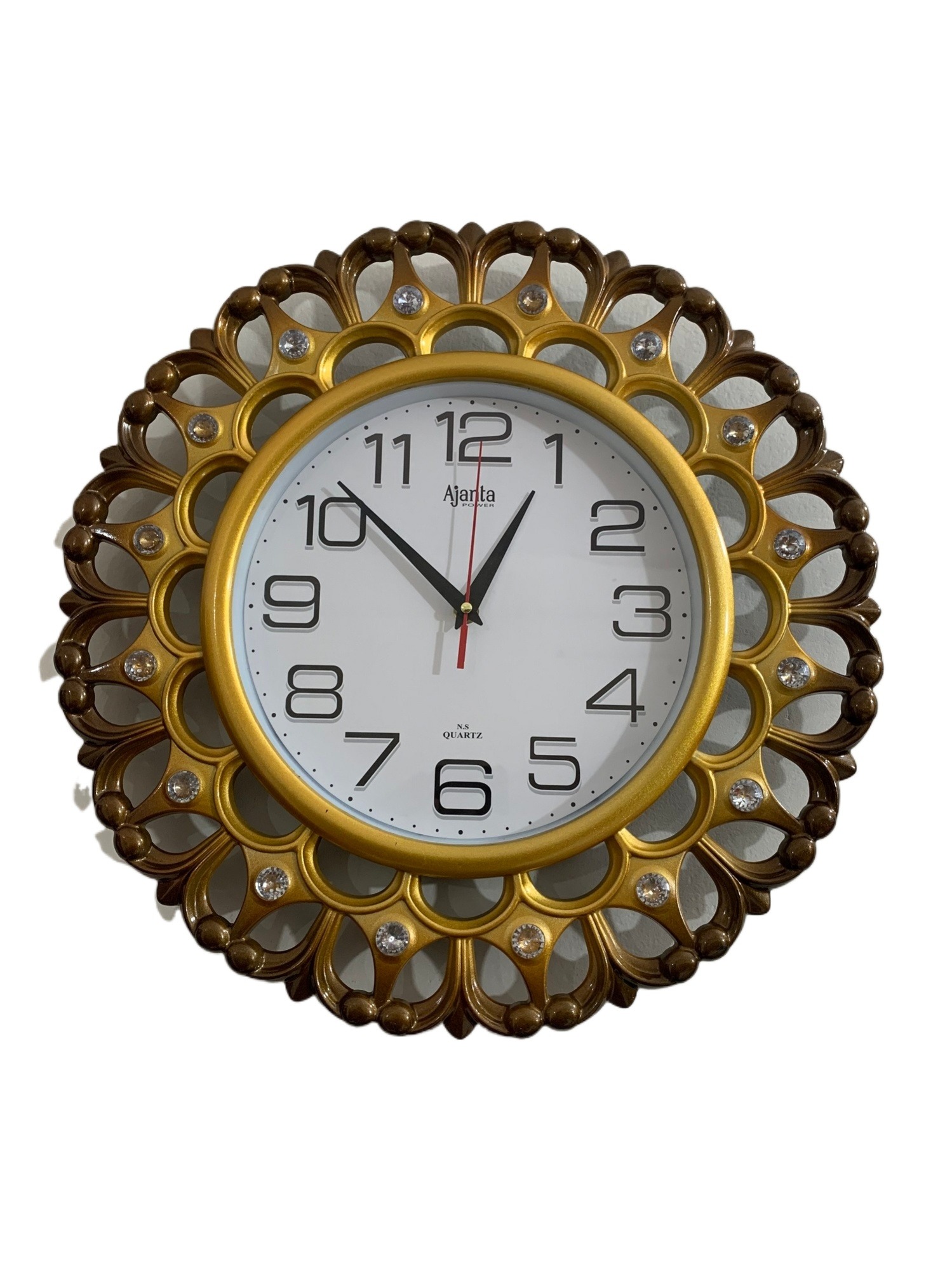 Picture of 39 CM Vintage Fiber Made Ajanta Decorative Wall Clock - 39 cm
