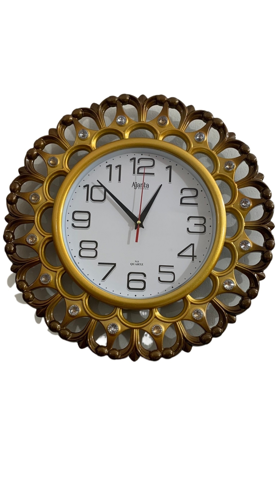 Picture of 39 CM Vintage Fiber Made Ajanta Decorative Wall Clock - 39 cm