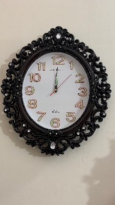 Picture of 50 CM Vintage Fiber Made Seiko Decorative Wall Clock With Stone Design - 50 cm