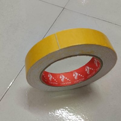 Picture of 25mm Foam Tape WHITE 1" Inch DOUBEL SIDE Foam Tape 25mm Both Side Gum Foam Tape White Double Side Foam Tape 1 Inch Tape WHITE Color Foam Tape