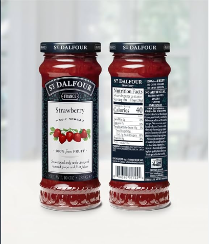 Picture of st dalfour strawberry jam 284gm