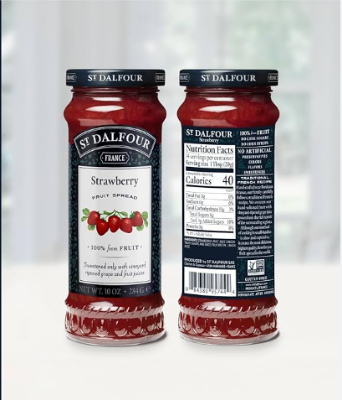 Picture of st dalfour strawberry jam 284gm
