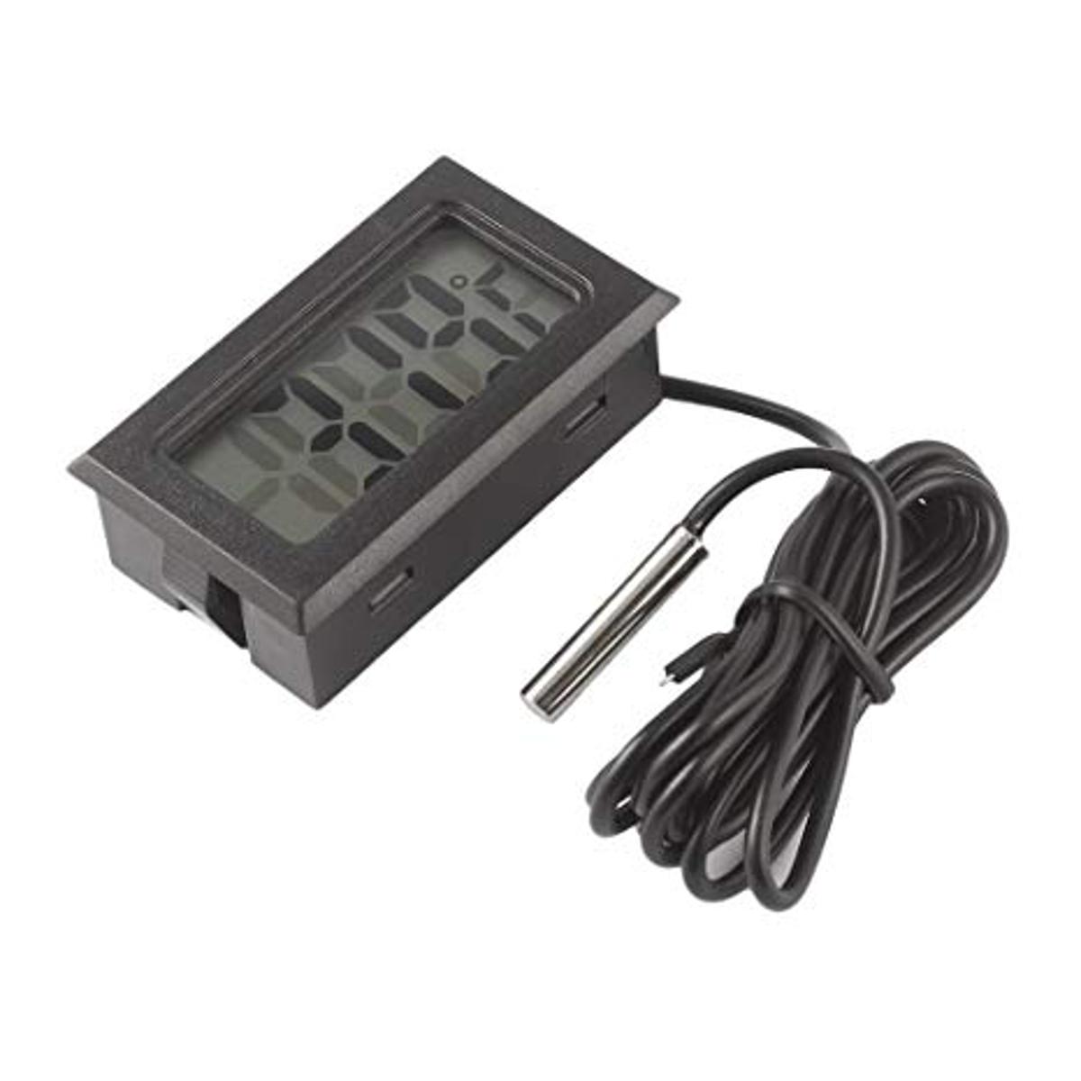 Picture of TL8009 TL 8009 Digital LCD Display With Thermometers Temperature Meter Gauge Thermometer Sensor Temperature Sensor Outdoor 1M Length Cable Sensor Probe Temperature Meter