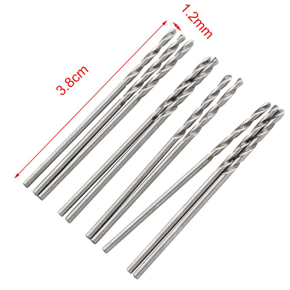 Picture of 2Pcs- 1.2mm Drills Bit 1.2mm HSS Twist Drill Bits 1.2mm High Speed Steel With 1.2mm Shank For Drill Machine Chuck