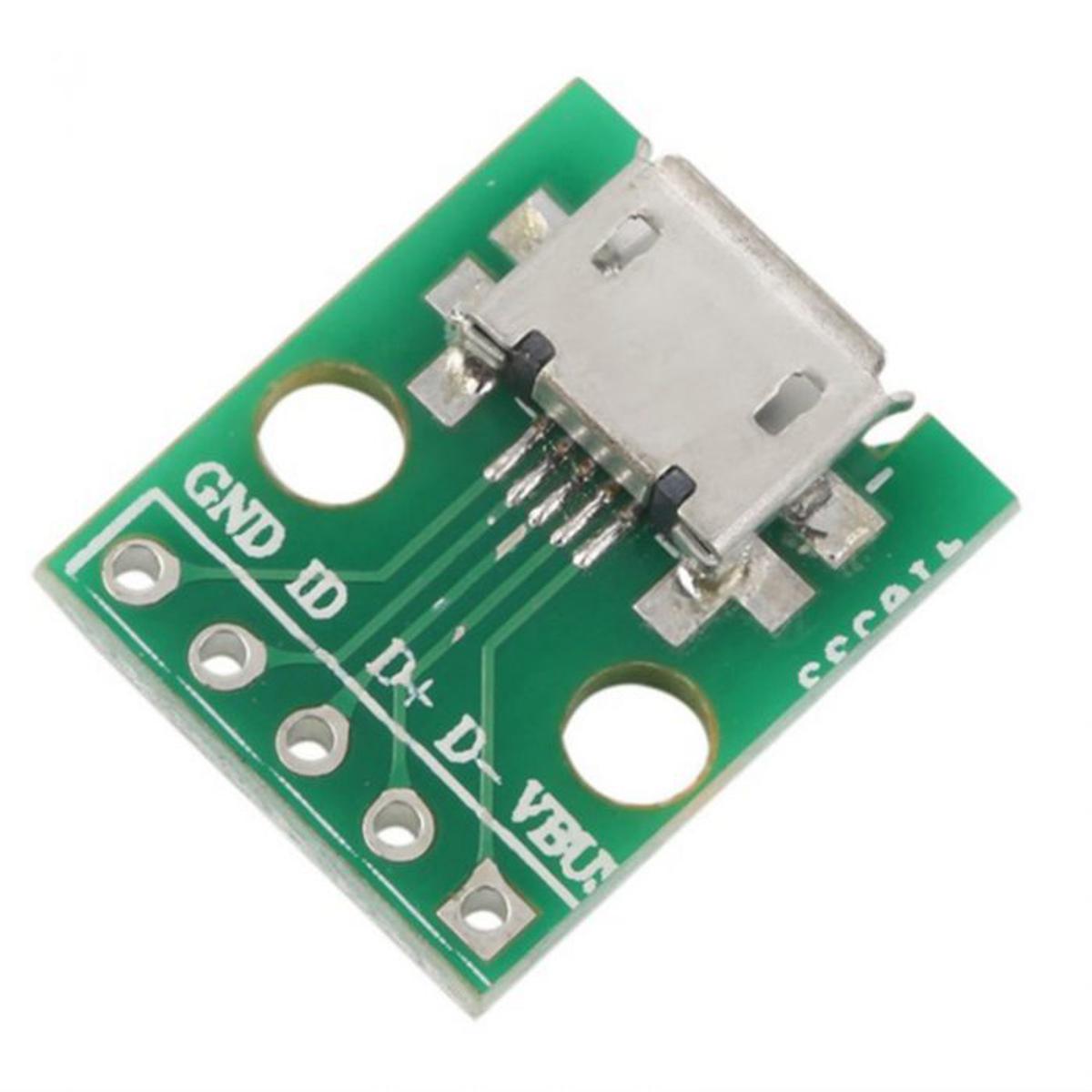 Picture of Micro USB 5 Pin Micro USB Breakout Board Micro USB B Type Socket For Charging Discharging Electronics Project DIY 
