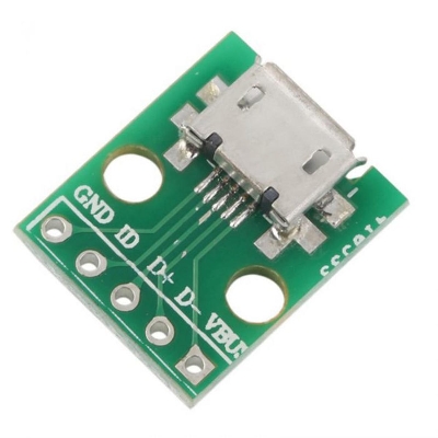 Picture of Micro USB 5 Pin Micro USB Breakout Board Micro USB B Type Socket For Charging Discharging Electronics Project DIY 