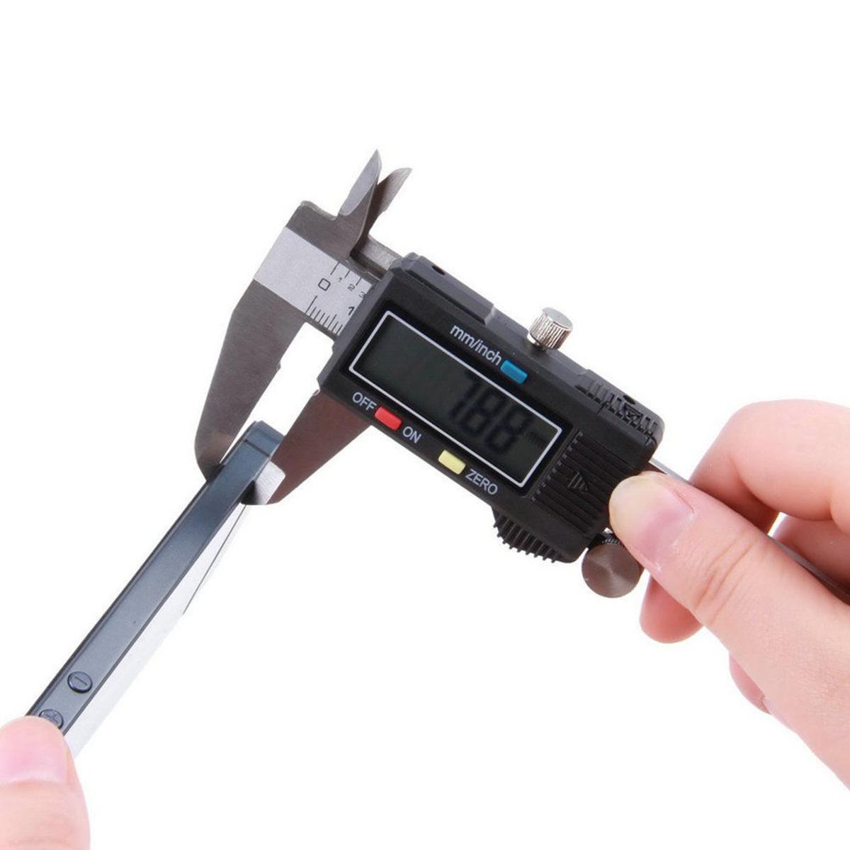 Picture of Stainless Steel Composite Vernier Calipers 6″ Inch 150mm Gauge Scale Electronic Digital Slide Caliper Ruler Measuring Gauge Scale Tool With Large LCD Display Inch Millimeter Hand Tool