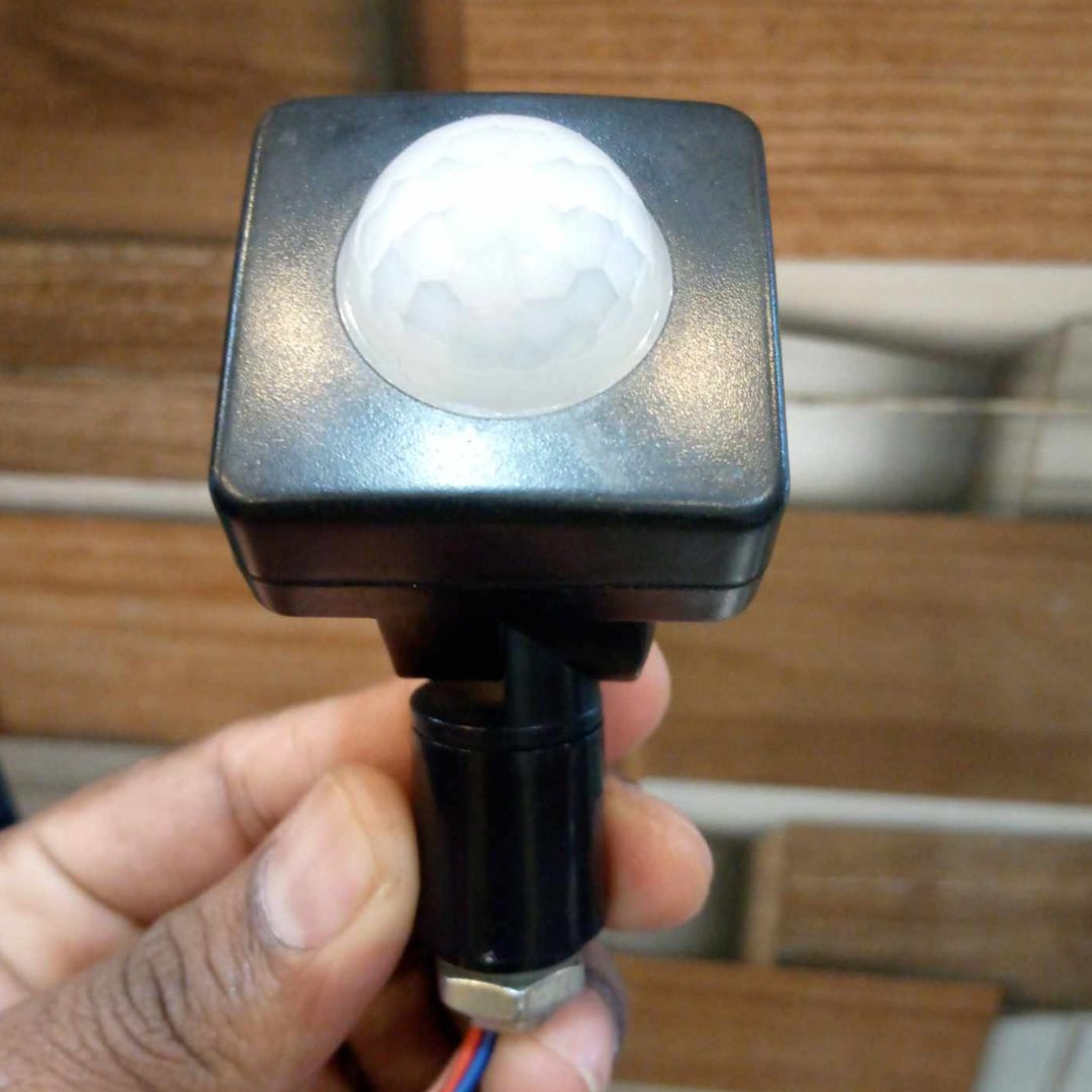 Picture of BLACK Color AC 220V 3-4 Meter 100W PIR Body Infrared Motion Sensor Switches Automatic Light Switch Human Motion Body PIR Infrared Motion Sensor Switch Movement Detector Intelligent Lamps Controller
