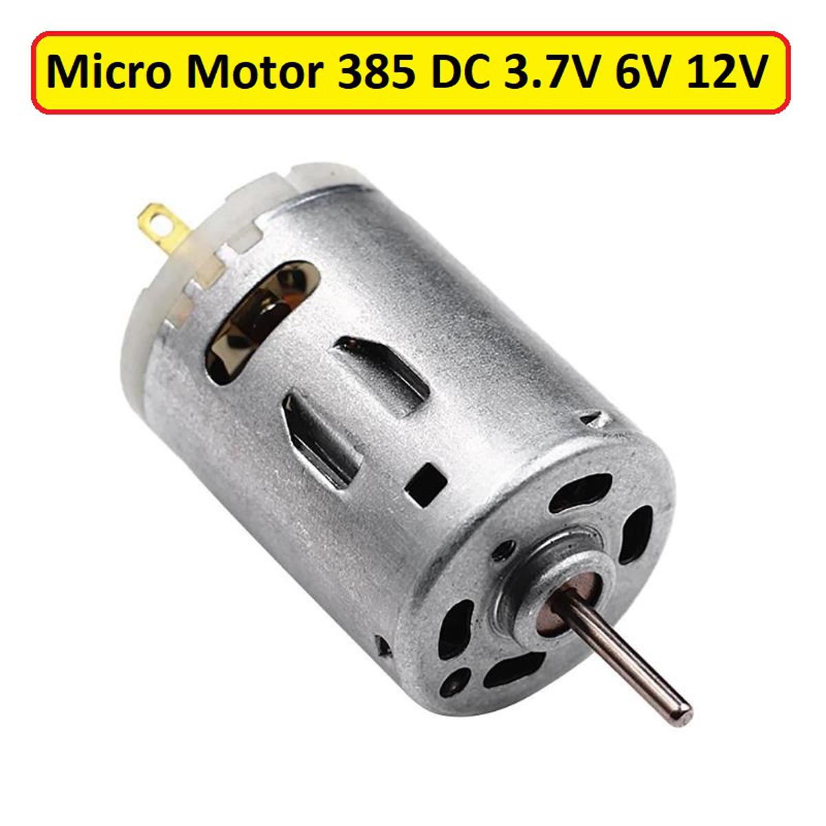 Picture of 385 MOTORS Micro Motor 385 DC 3V 6V 12V For Toy Car Boat Electric Motor Bicycle Drill Vacuum Cleaner Household Hair Dryer Electric Tools