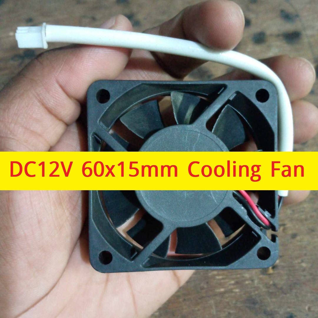 Picture of 60mm 12V Cooling Fans 6015 DC 12V 60x60x15mm Heatsink Cooler Cooling Fan Radiator Heat Dissipation Fan With Cables