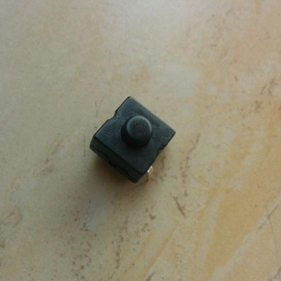 Picture of 10Pcs- BLACK Color 2Pin Momentary Push Button Switches DC 0.5A 50V Mini 2 Pin Push Switch Latching On Off  Switches For Flashlights Torch Lights