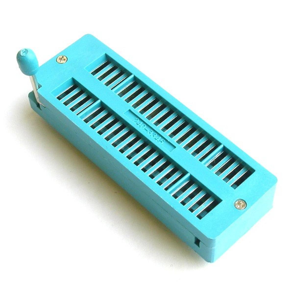 Picture of 40 Pin Universal ZIF Socket 40Pin DIP 40 Pins 2.54mm Pitch IC Chip ZIF Socket Adaptor For Electric Fittings Universal IC Test And Program Switches