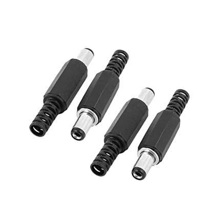 Picture of 5Pcs- 2.1mm MALE POWER JACK 5V 12V DC Jack Male DC Power Jack 2.1mm Plug Power Supply Jack Adapters 2.1×5.5mm For LED Strips Cable Barrels Adapters