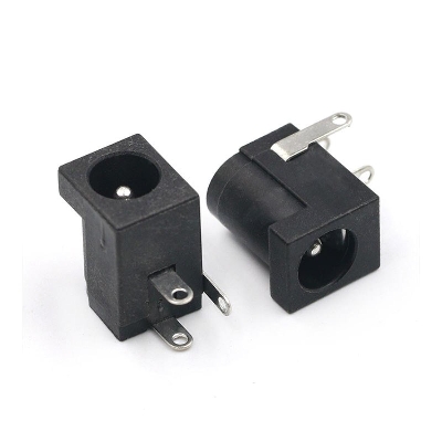 Picture of 5Pcs- DC-005 P.C.B Mount RIGHT Angle Female 2.1mm 3 Pin 90 Degree DC005 5.5×2.1mm 5V 12V 24V DC Power Supply Socket Chassis Connector For LED Strip Cables Connectors