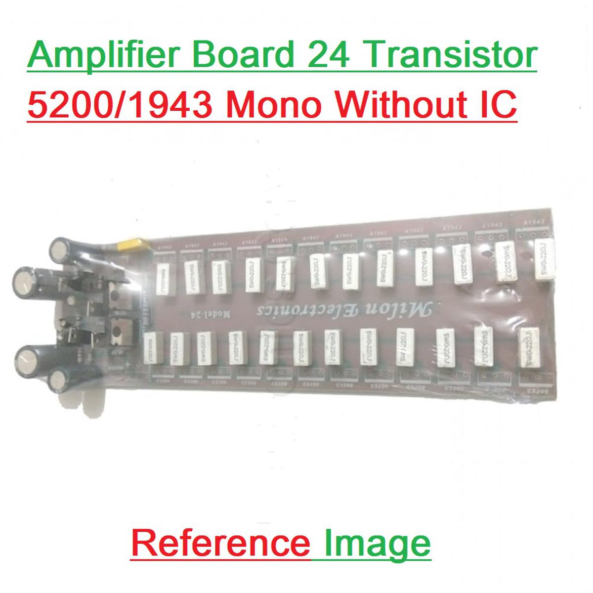 Picture of 24 Transistors Amplifier Circuit Board For 5200 & 1943 IC Mono Amplifiers Board 24 Transistor IC Not Included In This Board Home Entertainment & Amplifiers
